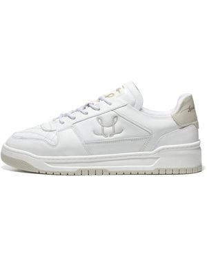 Leandro Lopes Quilted Lace-Up Trainers - White