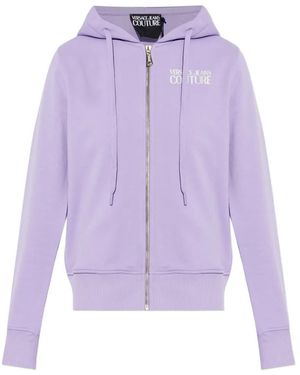 Versace Jeans Couture Zip-Up Sweatshirt - Purple