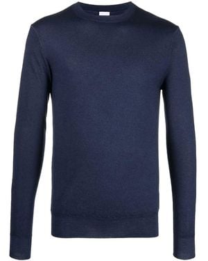 Aspesi Pull Cintré En Maille Fine - Bleu