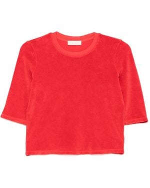 Suzie Kondi Terry-Cloth T-Shirt - Red