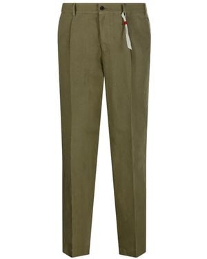 Santaniello Irno Pleated Trousers - Green