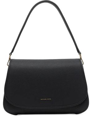 MICHAEL Michael Kors Medium Holmes Leather Tote Bag - Black