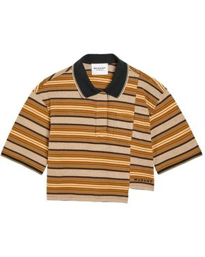 Etoile Polo À Poches À Rayures Isalyne - Métallisé