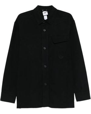 adidas Buttoned Pocket Overshirt - Black