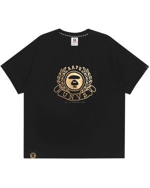 Aape By A Bathing Ape Logo-Print T-Shirt - Black