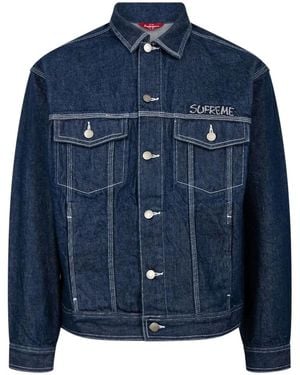 Supreme X Smurfs Jeansjacke - Blau