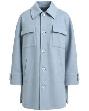 Dolce & Gabbana Trench À Boutonnière - Blue