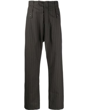 Craig Green Striped Straight-Leg Pants - Gray