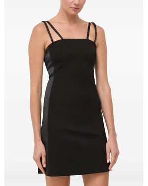 KARL LAGERFELD Strap Panel Dress - Black