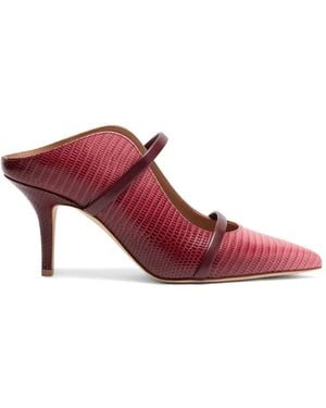 Malone Souliers Maureen Gradient-Effect Leather Mules - Red
