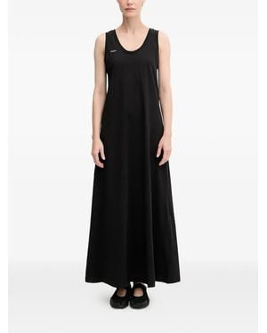 PANGAIA U-Neck Maxi Dress - Black
