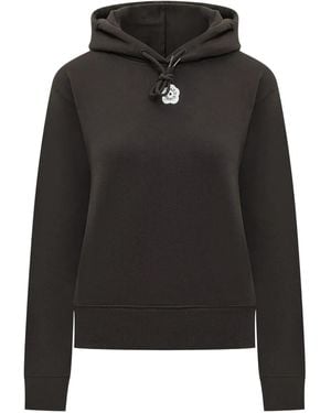 KENZO Flower-Logo Hoodie - Black