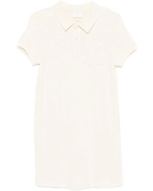 A.P.C. Minikleid mit Poloshirtkragen - Weiß