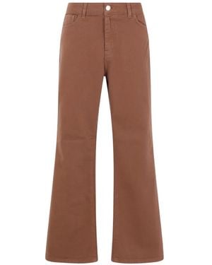 FEDERICA TOSI Pocket Jeans - Brown