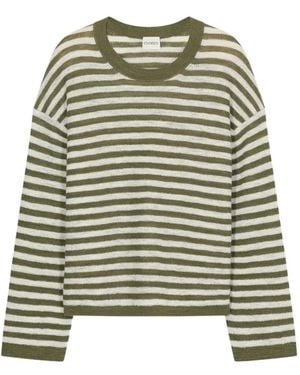 Closed Gestreifter Pullover - Grün