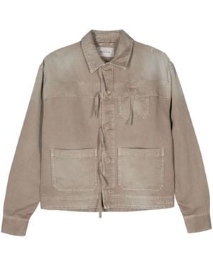 WOOD WOOD Flap Chore Jacket - Brown