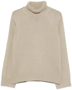 TOTEME Ribbed Roll-Neck Jumper - Natural