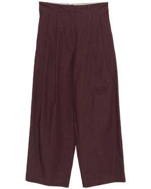 Alysi Pleated Pants - Purple