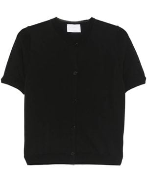 Daniele Fiesoli Short-Sleeved Cardigan - Black