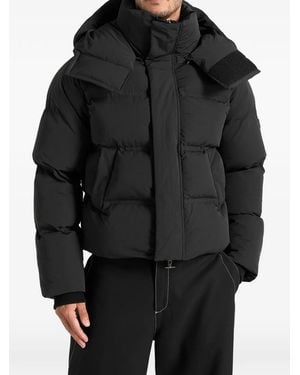 Manière De Voir Bradley Cropped-Steppjacke Mit Wickelkragen - Schwarz