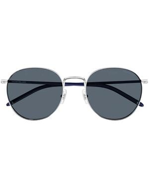 MONT BLANC EYEWEAR Occhiali Da Sole Tondi - Blu
