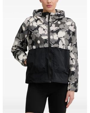 Columbia Spire Valley Floral-Print Hooded Jacket - Grey