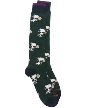 In The Box X Peanuts Patterned Socks - Green