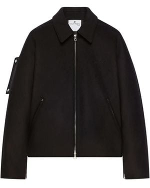 Courreges Zip-Up Jacket - Black