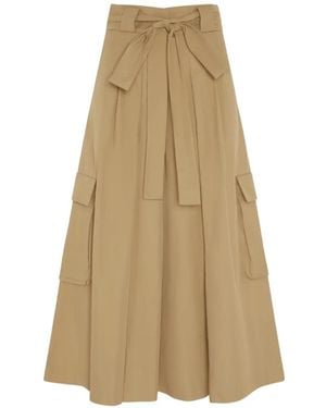 Psophia Cargo-pockets Pants - Natural