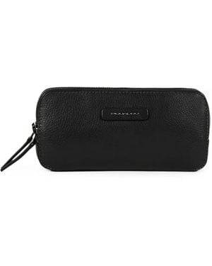 Piquadro Clutch Con Placca Logo - Nero