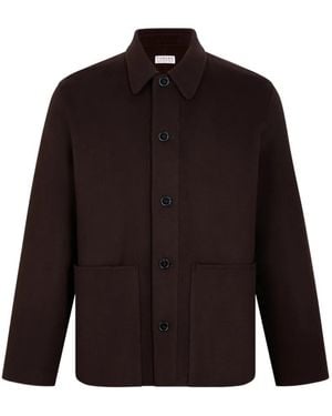 Fursac Button-Up Wool Jacket - Brown