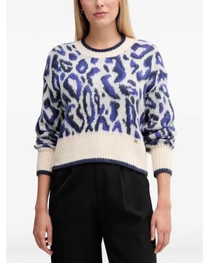 GAUDI Pullover mit Jacquard - Blau