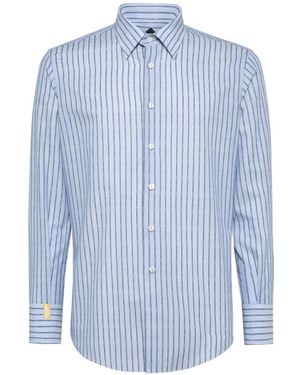 Billionaire Chemise À Rayures - Blue