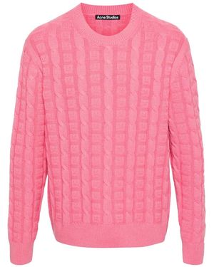 Acne Studios Jersey De Punto De Ochos - Rosa