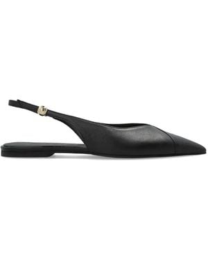 Furla Sfera Slingback Pointed-Toe Leather Court Shoes - White