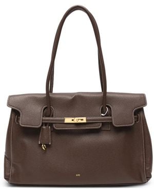 JW PEI Large Yara Twist-Lock-Fastening Shoulder Bag - Brown