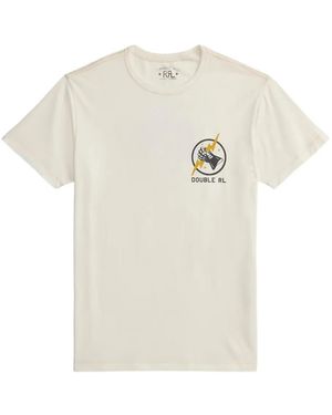 RRL Graphic-Print Short-Sleeve T-Shirt - White