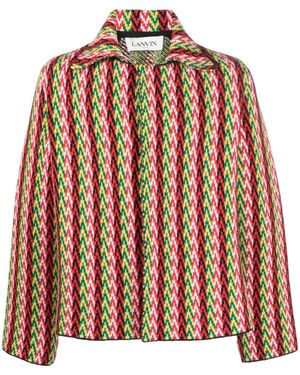 Lanvin Curb Merino-Wool Cardigan - Green