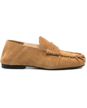 Alohas Aven Suede Slip-On Mules - White