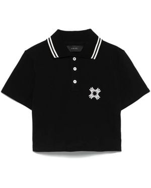 Amiri Polo With Logo - Black