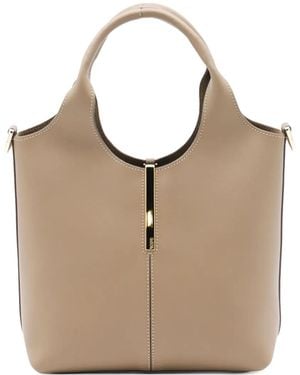 Tod's Mini Top-Handle-Bar Bag - Natural
