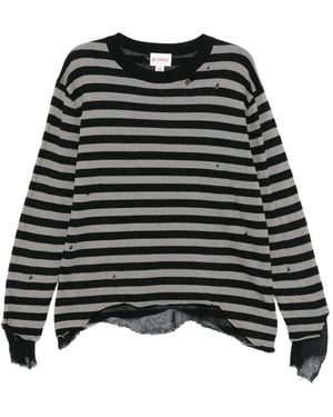 KAMIYA Striped Jumper - Black