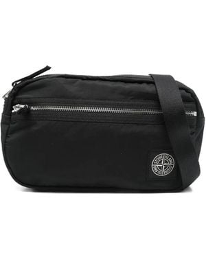 Stone Island Compass-Patch Belt Bag - Black