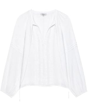 Rails Naples V-Neck Blouse - White