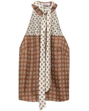 Dorothee Schumacher Geometric-Pattern Halterneck - Natural