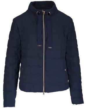 Herno Quilted Drawstring Jacket - Blue