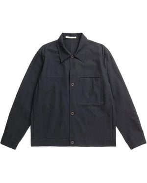 Norse Projects Sobrecamisa Arresskov Windstopper Con Botones Y Detalle De Bolsillo - Azul