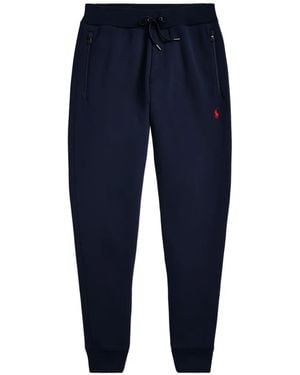 Polo Ralph Lauren Logo-Embroidered Drawstring Track Trousers - Blue