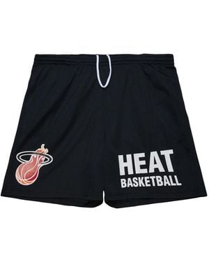 Mitchell & Ness Miami Heat Gameday Shorts - Zwart