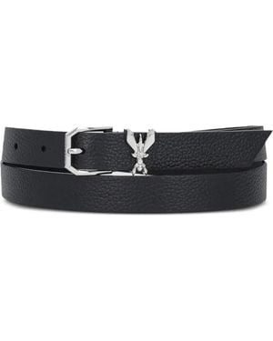 Patrizia Pepe Fly Buckle Belt - White